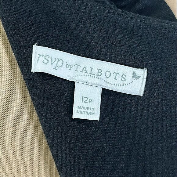 Talbots RSVP Black Sheath Dress Size 12P Sleeveless - Picture 10 of 12